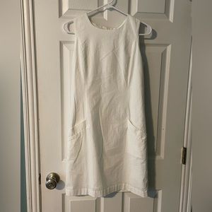 Southern Tide white seersucker dress